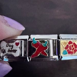 Italian Classic Red Peppers Italian charm link